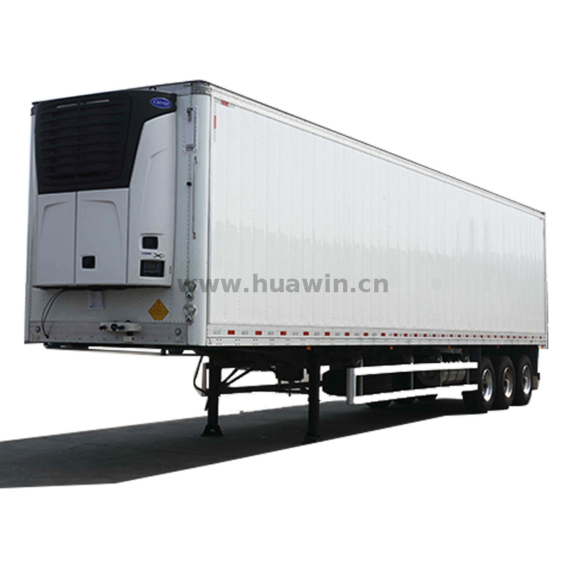 SINOTRUK 3 Axles Refrigerator Container Thermo King نصف مقطورة